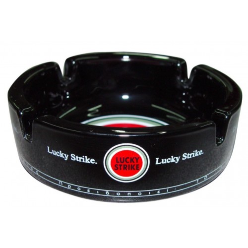 Σταχτοδοχείο γυάλινο μαύρο εισαγωγής GL2 Φ145χιλ