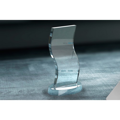 ΚΡΥΣΤΑΛΛΟ ΚΡ9 WAVE AWARD 21x11x8 cm ME KOYTI